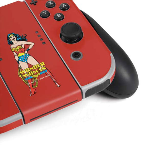 DC Comics Wonder Woman Classic Art Pose Nintendo Switch OLED (2021) Skin